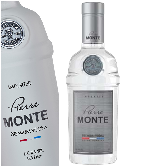 Pierre Monte Platinium Vodka 40% 500ml