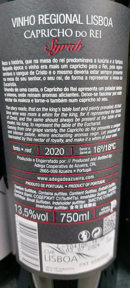 Capricho do Rei Syrah 75cl