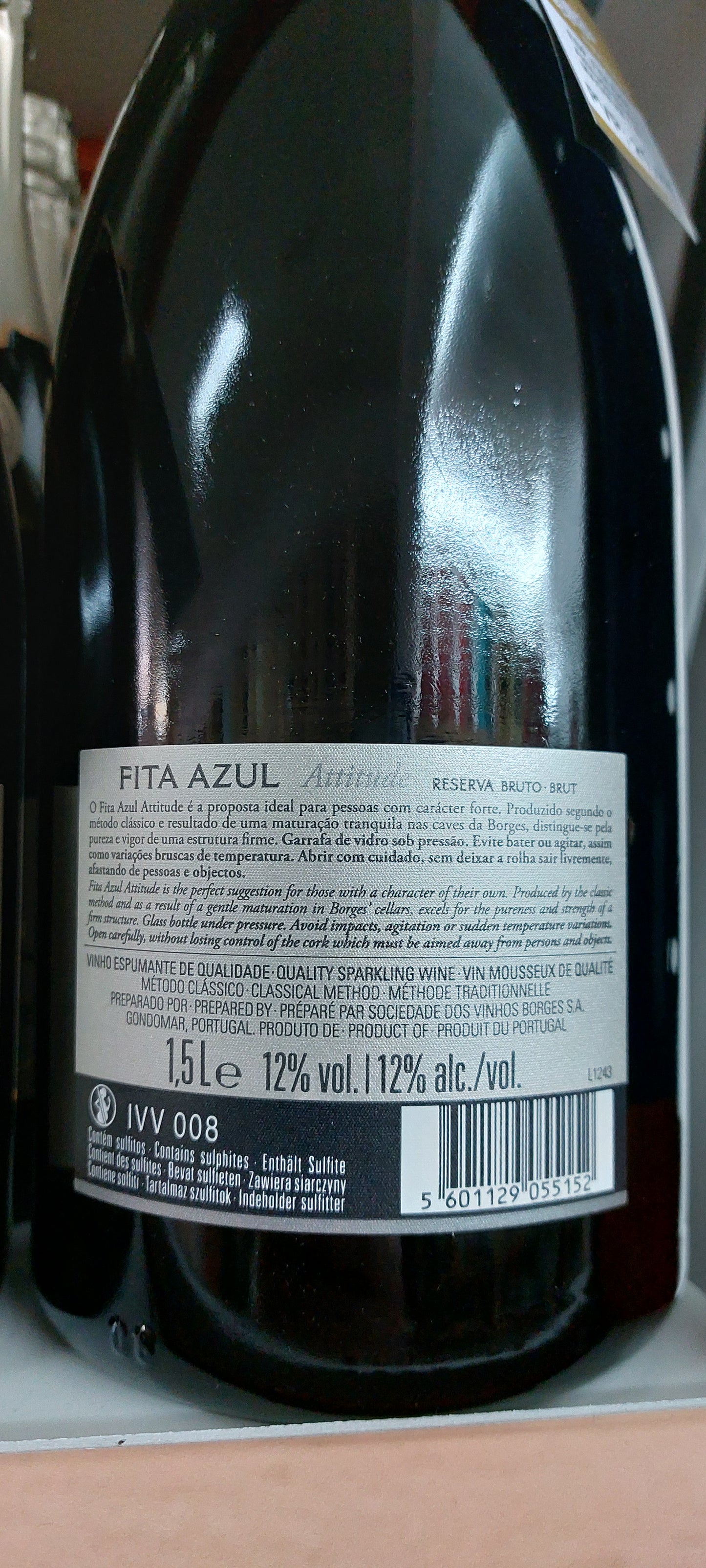 Fita Azul Attitude Bruto Magnum 1,5L Vinho Espumante Premium