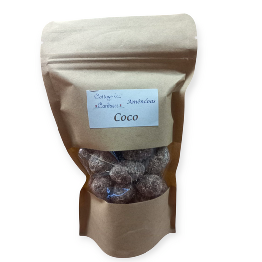 Amêndoas Côco - Amêndoas de Chocolate com Côco